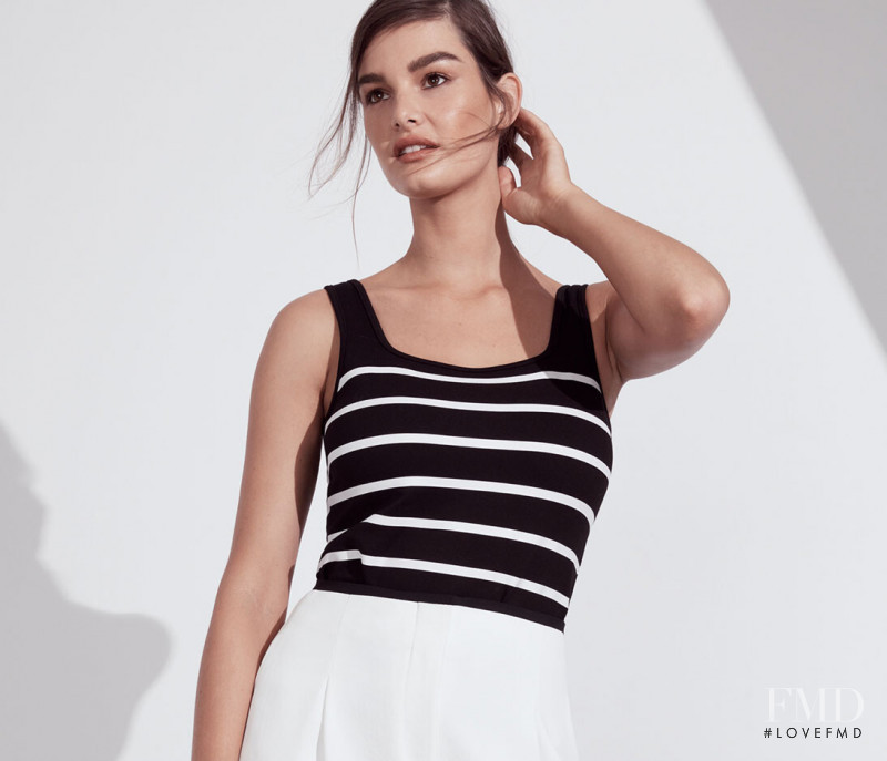 Ophélie Guillermand featured in  the Witchery French Riviera lookbook for Resort 2020