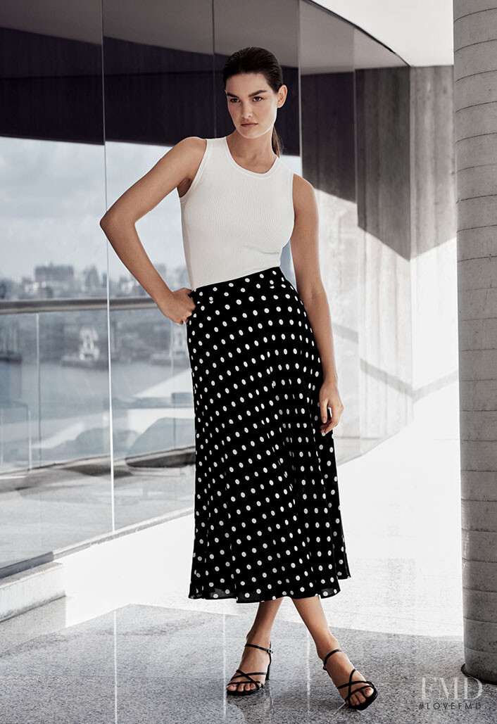 Ophélie Guillermand featured in  the Witchery French Riviera lookbook for Resort 2020