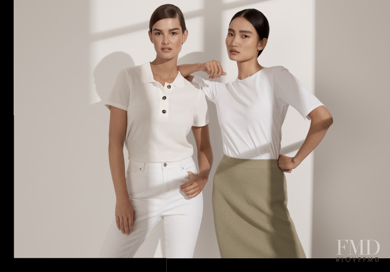 Ophélie Guillermand featured in  the Witchery Smart Casual Workwear lookbook for Spring/Summer 2020
