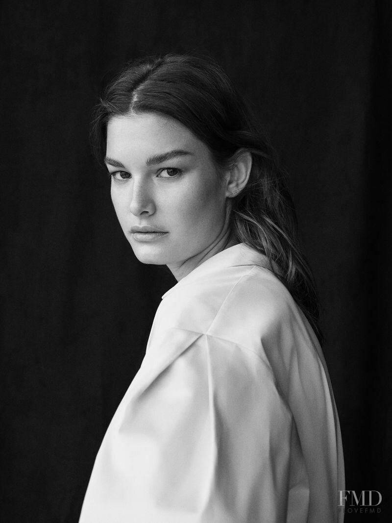 Ophélie Guillermand featured in  the Massimo Dutti advertisement for Spring/Summer 2020