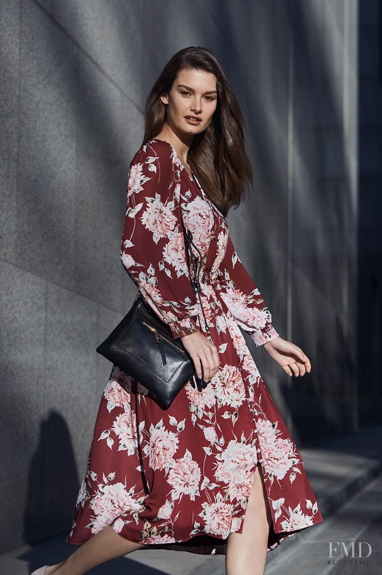 Ophélie Guillermand featured in  the Witchery Office Style Evolution lookbook for Pre-Fall 2019