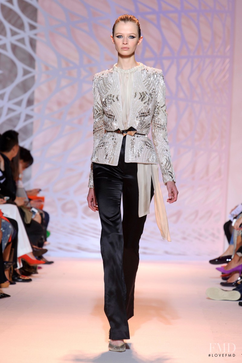 Anna Lund Sorensen featured in  the Zuhair Murad fashion show for Autumn/Winter 2014