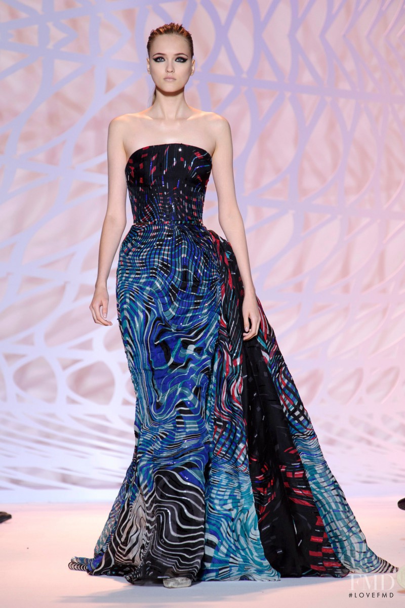 Jane Grybennikova featured in  the Zuhair Murad fashion show for Autumn/Winter 2014