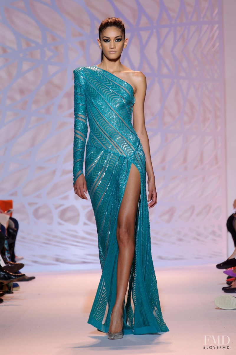 Hadassa Lima featured in  the Zuhair Murad fashion show for Autumn/Winter 2014