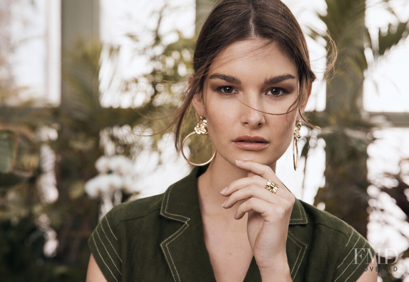 Ophélie Guillermand featured in  the Witchery Limited Edition Garden State lookbook for Fall 2019