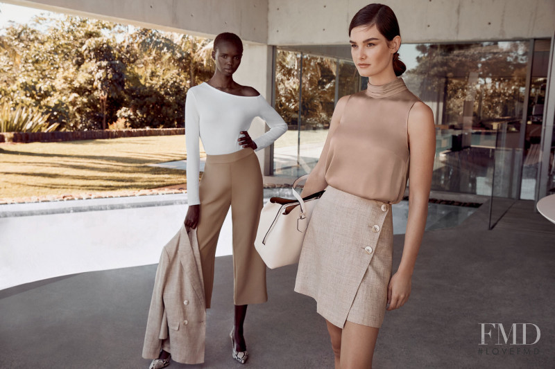 Ophélie Guillermand featured in  the Witchery Limited Edition Garden State lookbook for Fall 2019