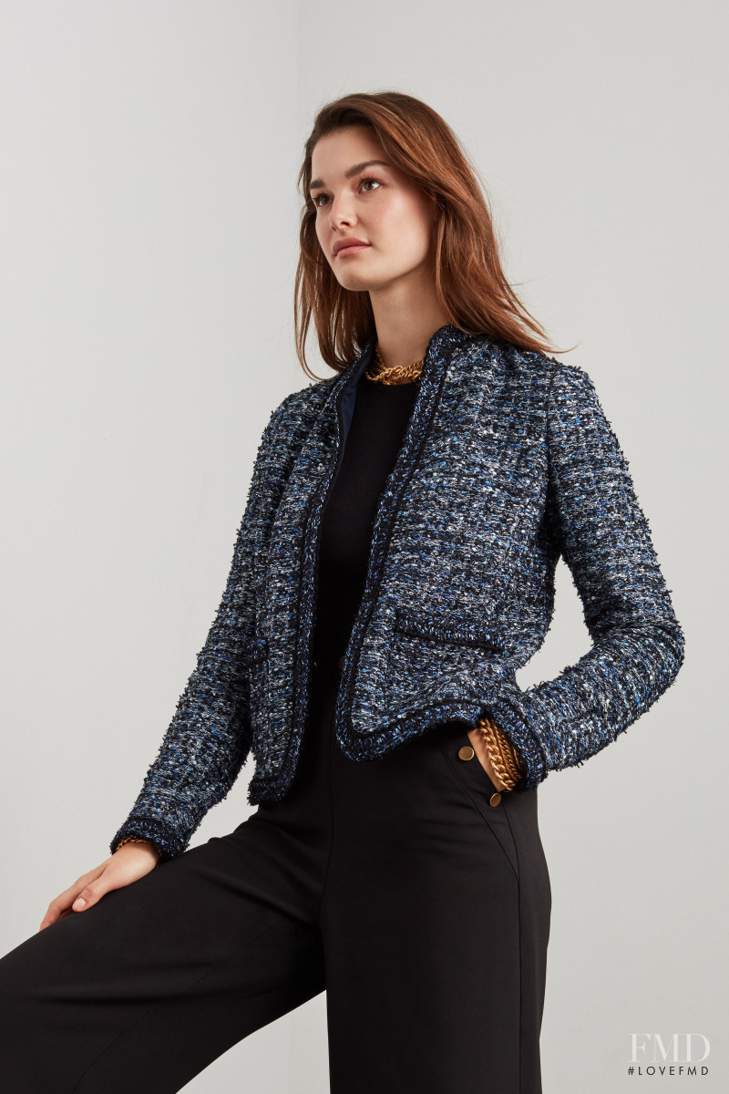 Ophélie Guillermand featured in  the St. John lookbook for Autumn/Winter 2019