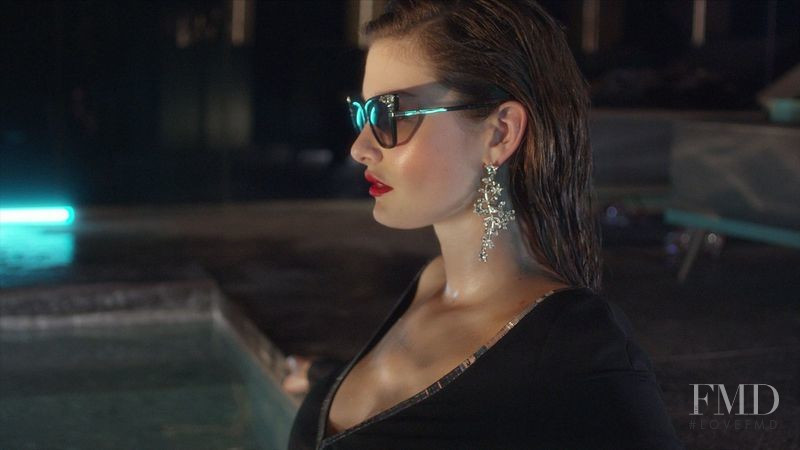 Ophélie Guillermand featured in  the DSquared2 Eyewear advertisement for Autumn/Winter 2018