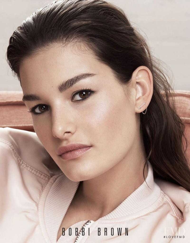 Ophélie Guillermand featured in  the Bobbi Brown advertisement for Spring/Summer 2018