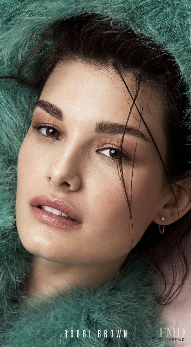 Ophélie Guillermand featured in  the Bobbi Brown advertisement for Spring/Summer 2018