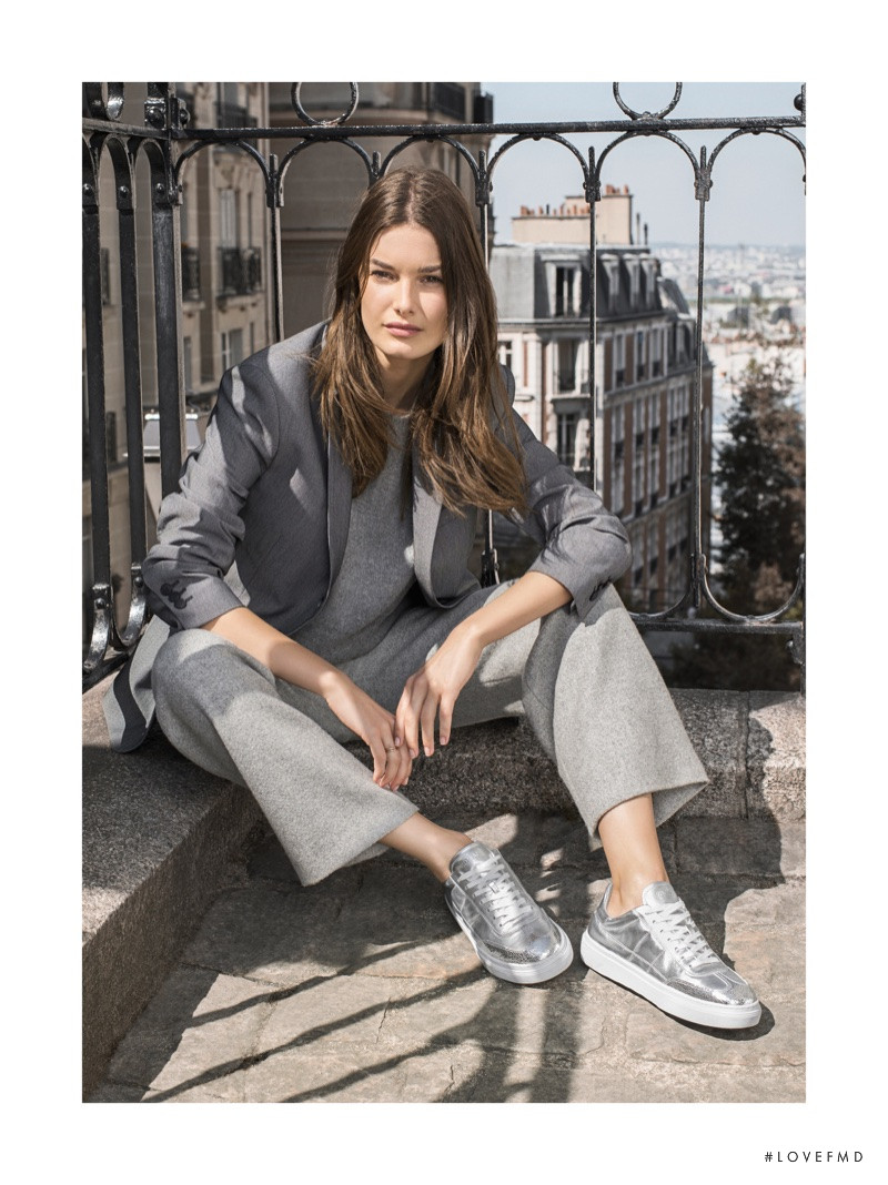 Ophélie Guillermand featured in  the Hogan advertisement for Autumn/Winter 2017