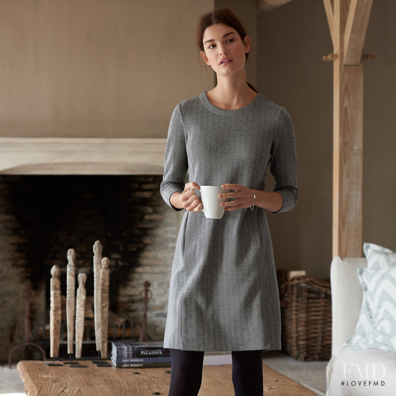 Ophélie Guillermand featured in  the The White Company lookbook for Autumn/Winter 2017