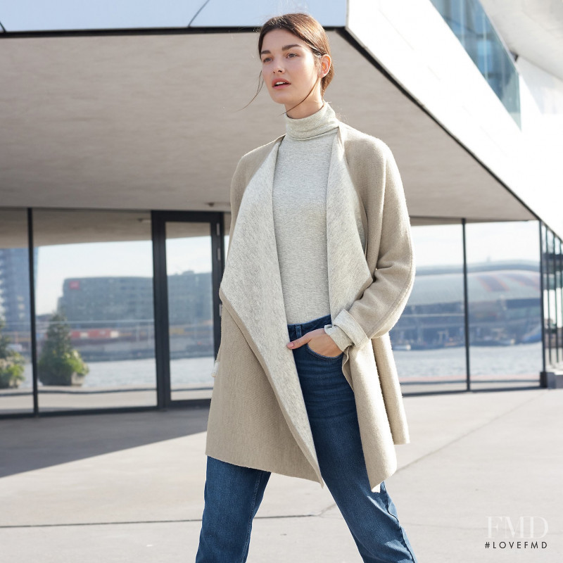 Ophélie Guillermand featured in  the The White Company lookbook for Autumn/Winter 2017