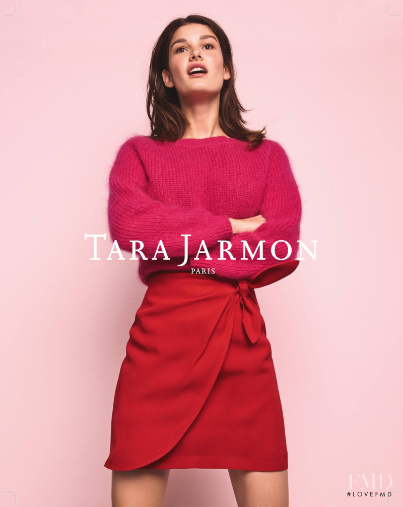 Ophélie Guillermand featured in  the Tara Jarmon advertisement for Autumn/Winter 2017