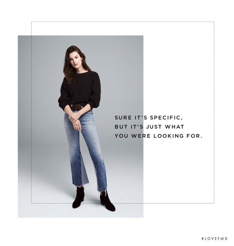 Ophélie Guillermand featured in  the RE/DONE Jeans advertisement for Summer 2017