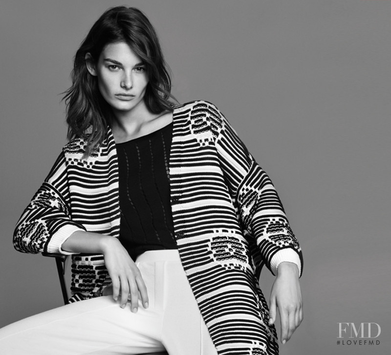 Ophélie Guillermand featured in  the Marella lookbook for Fall 2016