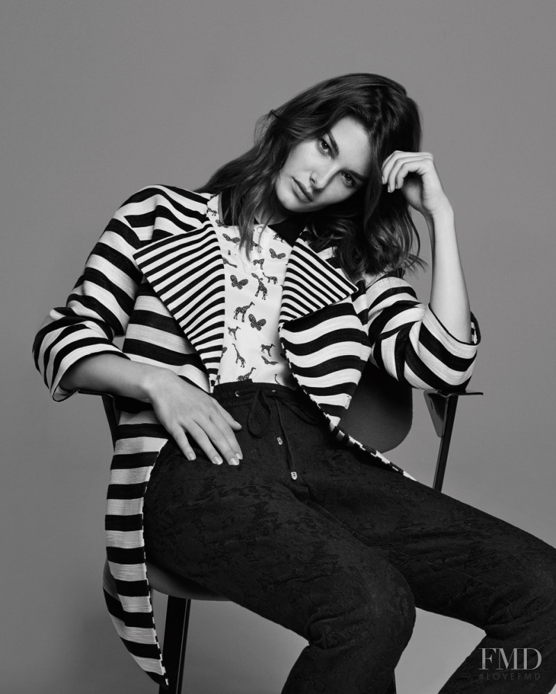 Ophélie Guillermand featured in  the Marella lookbook for Fall 2016