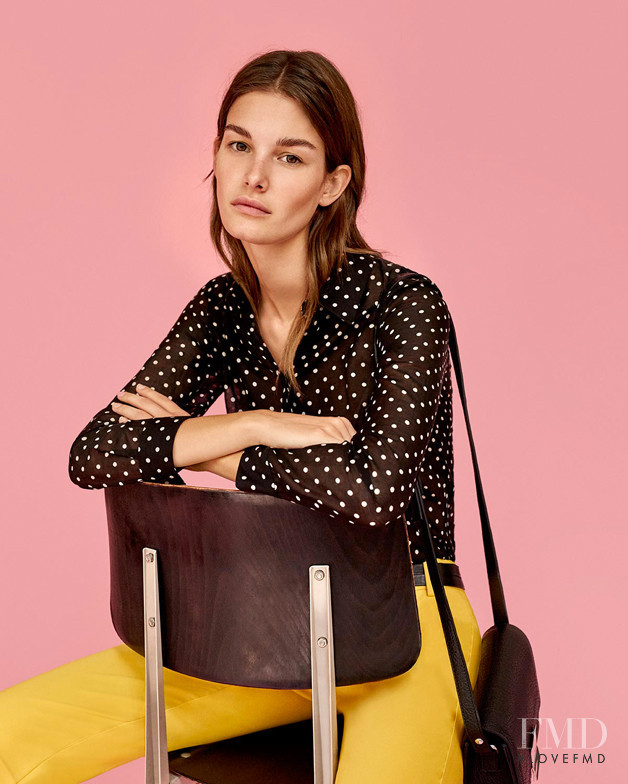 Ophélie Guillermand featured in  the Marella lookbook for Fall 2016