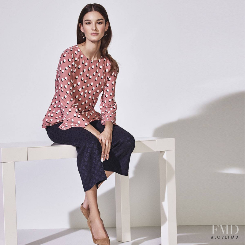 Ophélie Guillermand featured in  the Ann Taylor advertisement for Spring 2017