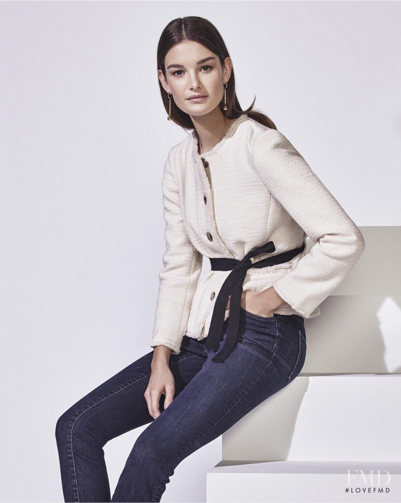 Ophélie Guillermand featured in  the Ann Taylor advertisement for Spring 2017