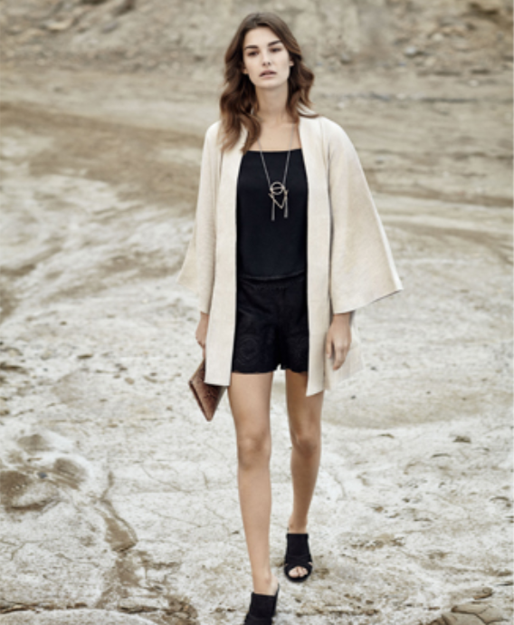 Ophélie Guillermand featured in  the Pedro Del Hierro advertisement for Spring/Summer 2016