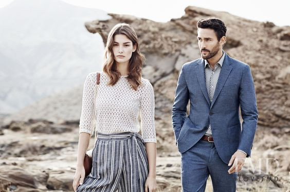 Ophélie Guillermand featured in  the Pedro Del Hierro advertisement for Spring/Summer 2016