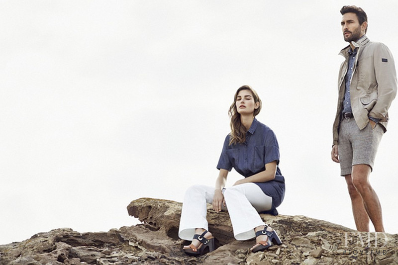 Ophélie Guillermand featured in  the Pedro Del Hierro advertisement for Spring/Summer 2016