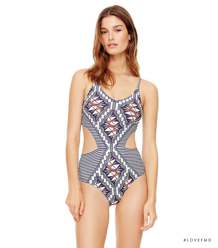 Ophélie Guillermand featured in  the Tory Burch catalogue for Spring/Summer 2016