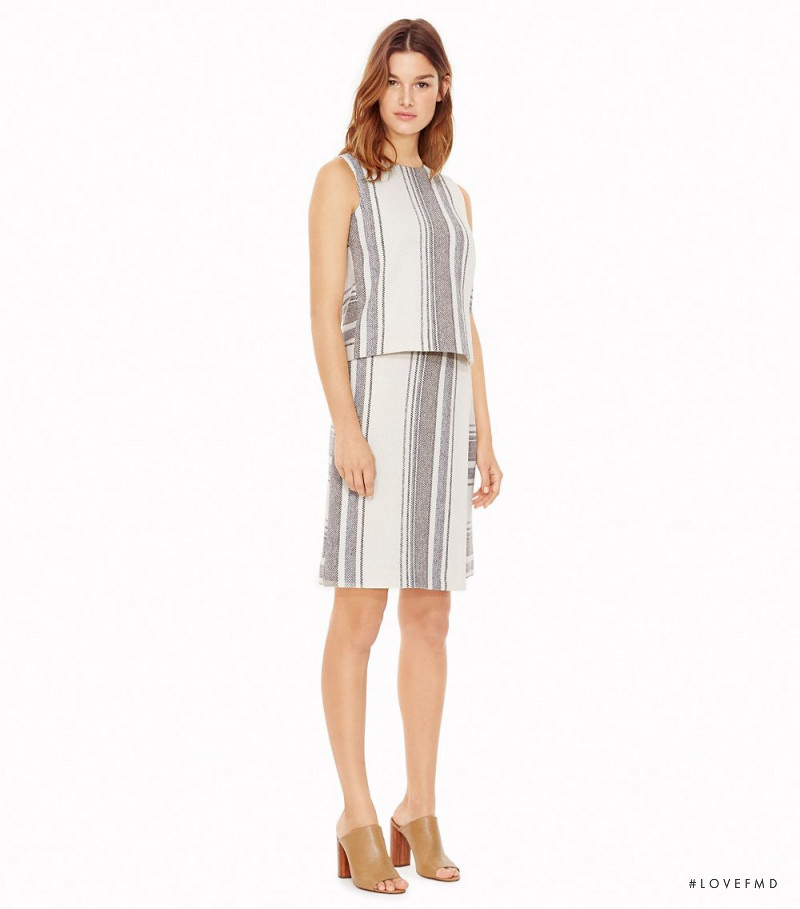 Ophélie Guillermand featured in  the Tory Burch catalogue for Spring/Summer 2016