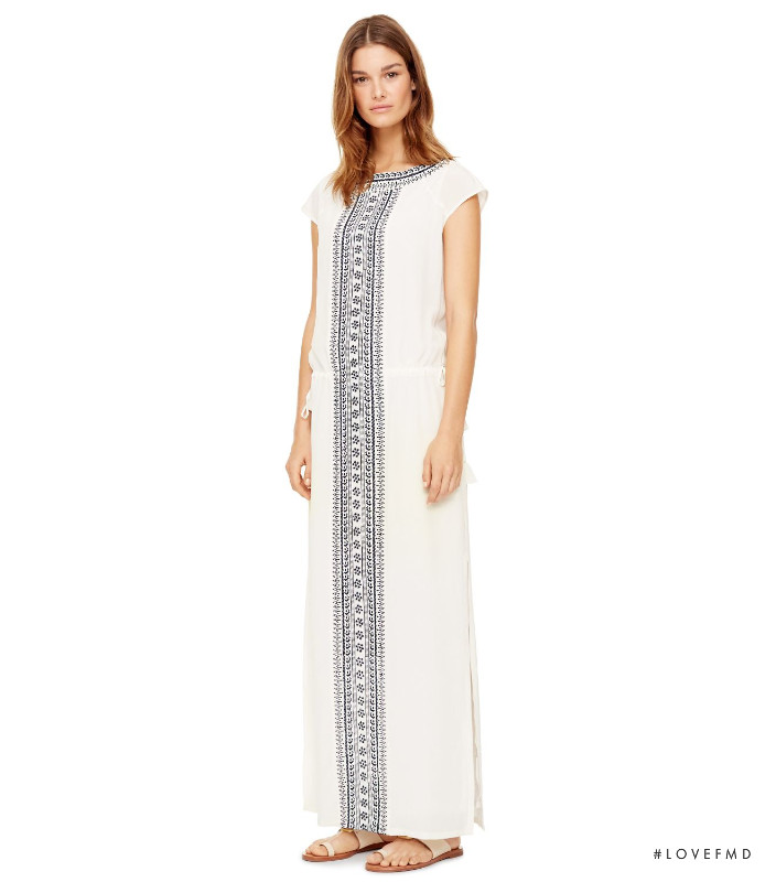 Ophélie Guillermand featured in  the Tory Burch catalogue for Spring/Summer 2016
