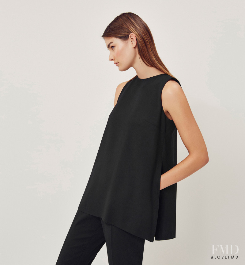 Ophélie Guillermand featured in  the Massimo Dutti NYC Limited Collection lookbook for Spring/Summer 2016