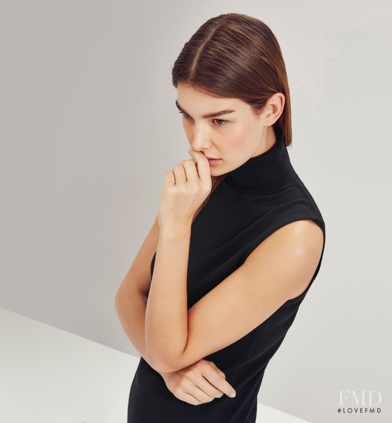 Ophélie Guillermand featured in  the Massimo Dutti NYC Limited Collection lookbook for Spring/Summer 2016