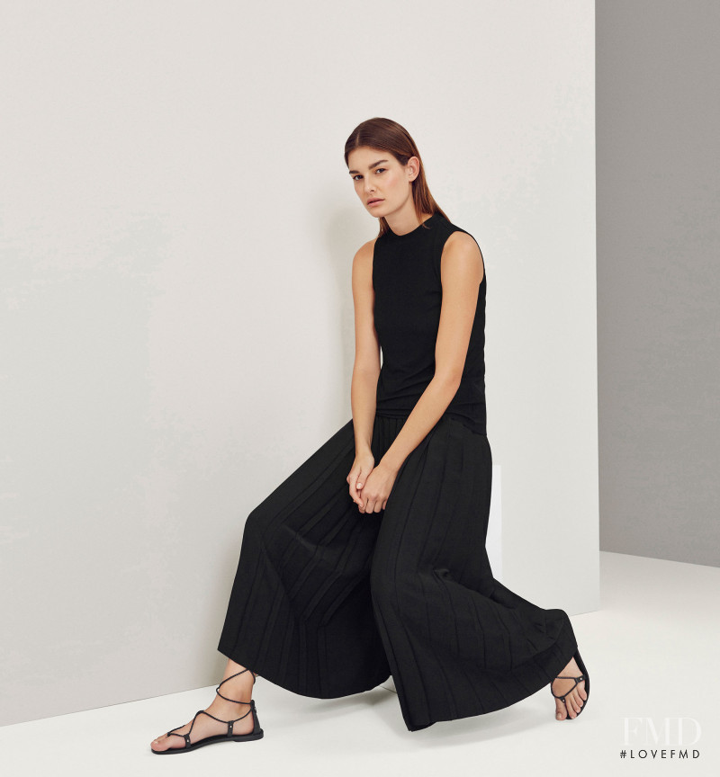 Ophélie Guillermand featured in  the Massimo Dutti NYC Limited Collection lookbook for Spring/Summer 2016