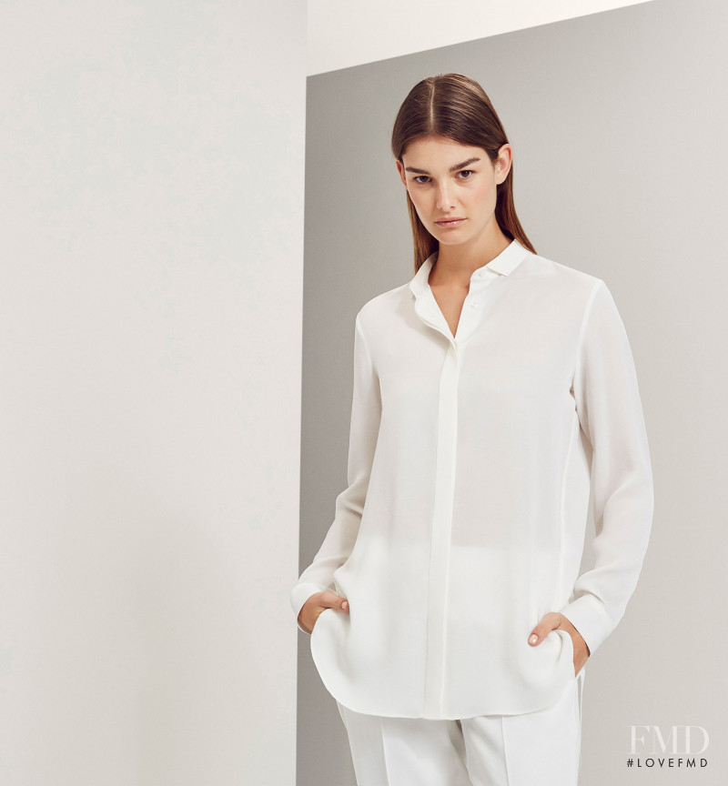 Ophélie Guillermand featured in  the Massimo Dutti NYC Limited Collection lookbook for Spring/Summer 2016