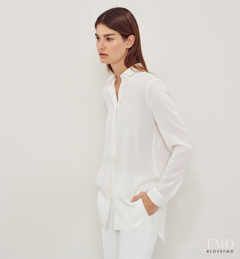 Ophélie Guillermand featured in  the Massimo Dutti NYC Limited Collection lookbook for Spring/Summer 2016
