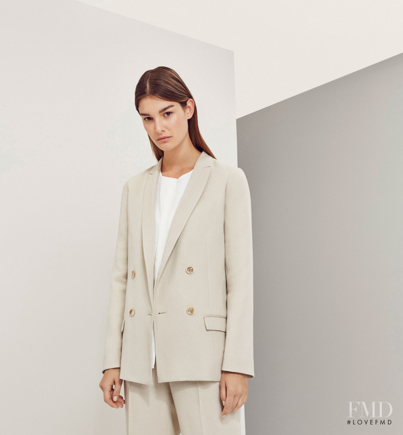 Ophélie Guillermand featured in  the Massimo Dutti NYC Limited Collection lookbook for Spring/Summer 2016