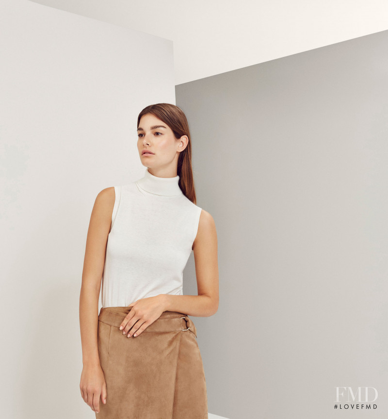 Ophélie Guillermand featured in  the Massimo Dutti NYC Limited Collection lookbook for Spring/Summer 2016