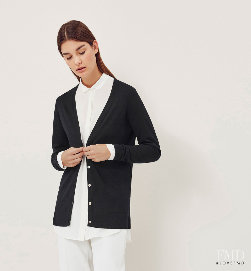 Ophélie Guillermand featured in  the Massimo Dutti NYC Limited Collection lookbook for Spring/Summer 2016