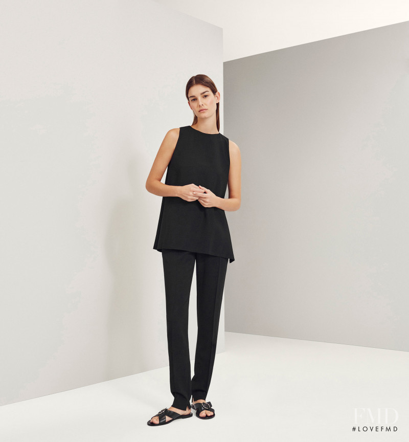 Ophélie Guillermand featured in  the Massimo Dutti NYC Limited Collection lookbook for Spring/Summer 2016