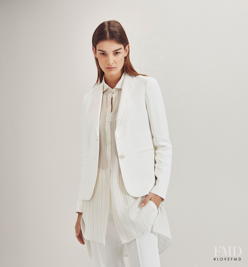 Ophélie Guillermand featured in  the Massimo Dutti NYC Limited Collection lookbook for Spring/Summer 2016