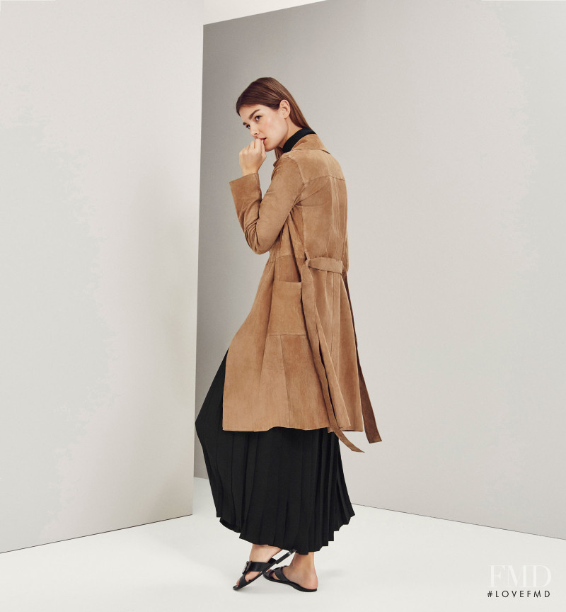 Ophélie Guillermand featured in  the Massimo Dutti NYC Limited Collection lookbook for Spring/Summer 2016