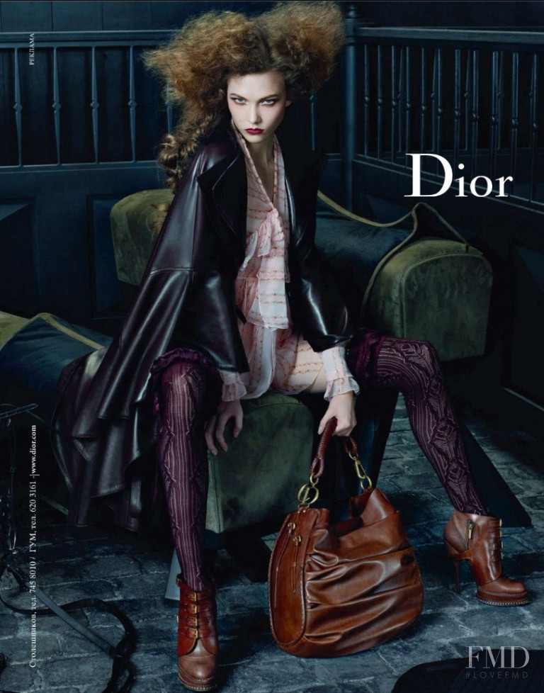 Karlie Kloss featured in  the Christian Dior advertisement for Autumn/Winter 2010