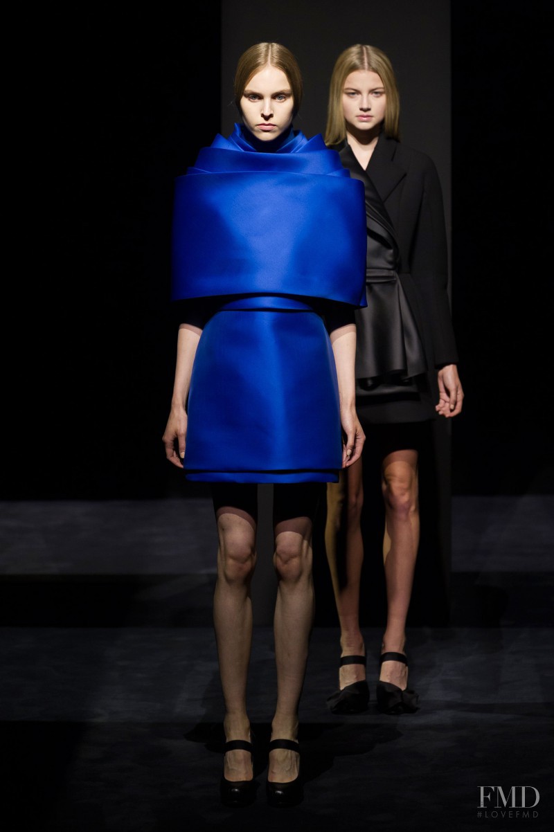 Kati Fiskaali featured in  the Dice Kayek fashion show for Autumn/Winter 2014