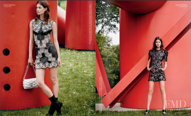Ophélie Guillermand featured in  the South Coast Plaza lookbook for Fall 2015