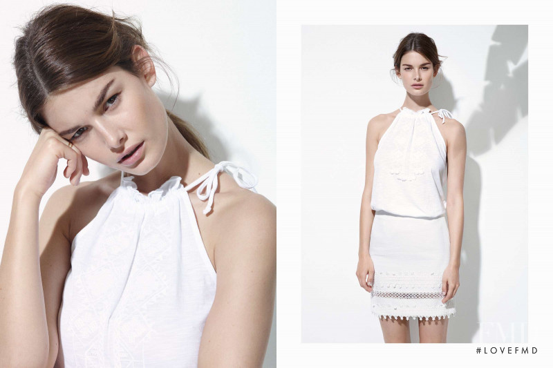 Ophélie Guillermand featured in  the H&M lookbook for Summer 2015