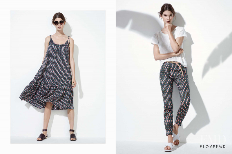 Ophélie Guillermand featured in  the H&M lookbook for Summer 2015