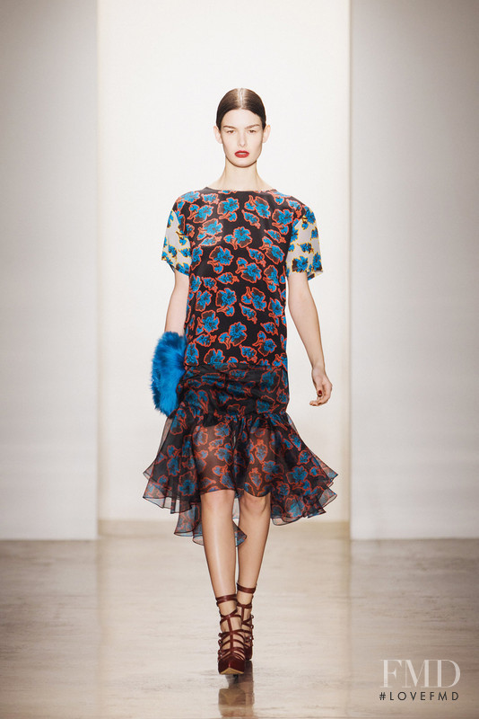 Ophélie Guillermand featured in  the Peter Som fashion show for Autumn/Winter 2013