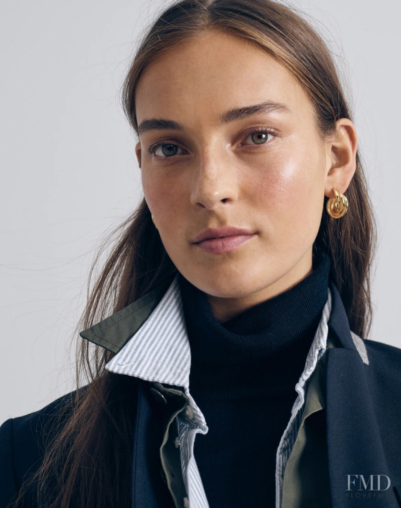 Julia Bergshoeff featured in  the J.Crew catalogue for Autumn/Winter 2020