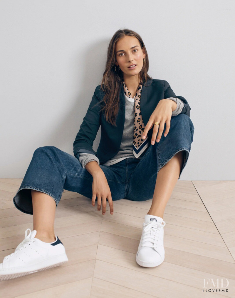 Julia Bergshoeff featured in  the J.Crew catalogue for Autumn/Winter 2020