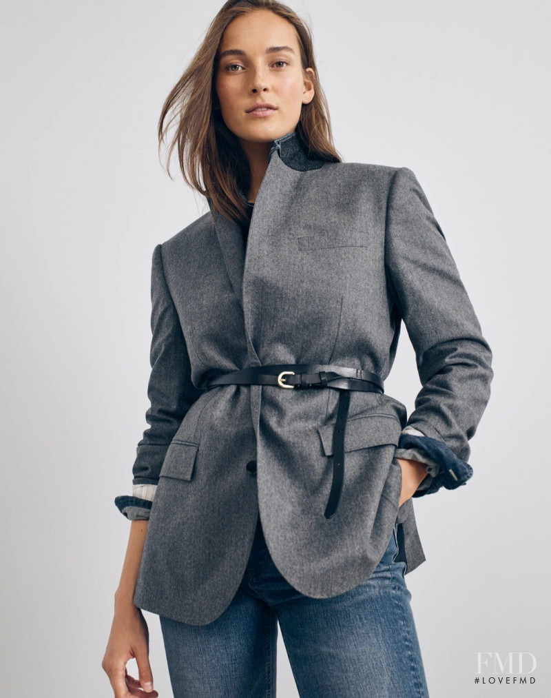 Julia Bergshoeff featured in  the J.Crew catalogue for Autumn/Winter 2020